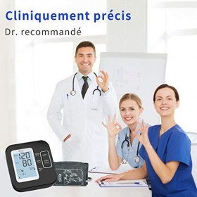 Tensiomètre Bras Electronique - Tensiomètre Intelligent Professionnel, Détection de Pulsations Cardiaques Irrégulières, Grand