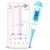 Thermomètre Basal Ovulation Symptothermie Oral: Easy@Home Thermomètre Basal Deux Decimales Suivi dovulation Et Cycle avec Pr