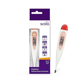 scala Thermomètre Fièvre Médical Numérique SC 17 rouge