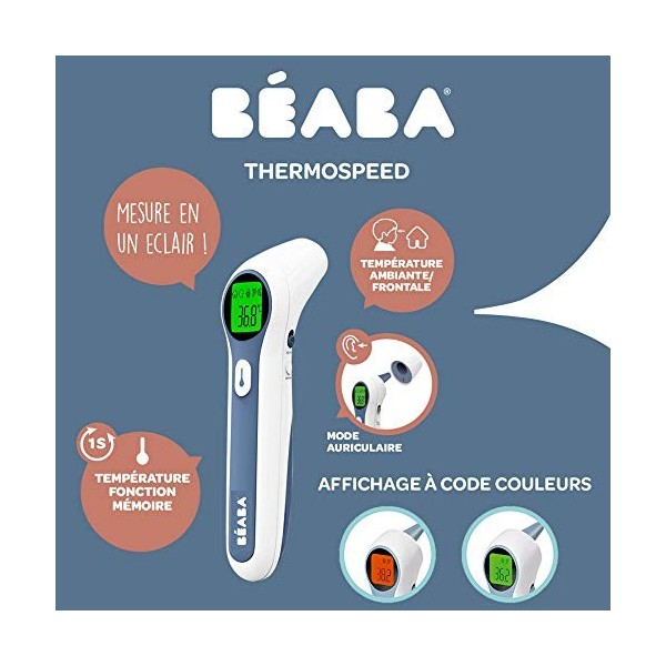 Thermomètre infrarouge auriculaire frontal Thermospeed Béaba