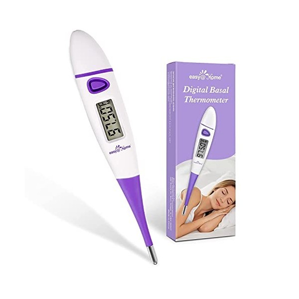 Thermomètre Basal Digital Easy@Home pour la Prédiction de la Fertilité et le Suivi de la Température - Thermomètre Basal Préc