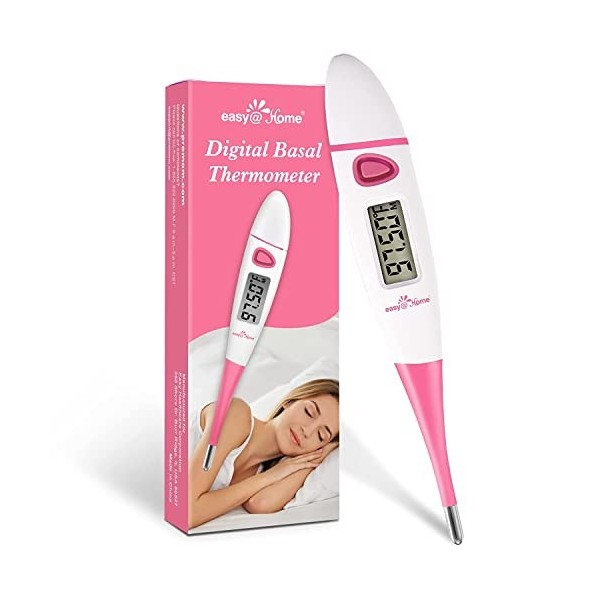 Thermomètre Basal Digital Easy@Home pour la Prédiction de la Fertilité et le Suivi de la Température - Thermomètre Basal Préc