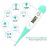 Thermomètre Bébé Médical Étanche Numérique - Thermomètre Oral Rectale Axillaire Professionel pour Bébé Enfant Adulte, Avec Av