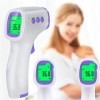 Retoo Thermomètre clinique infrarouge numérique sans contact avec écran LCD, thermomètre frontal pour bébés et enfants, alarm