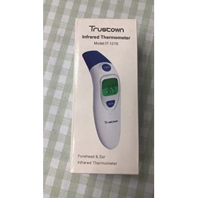 Thermomètre frontal et auriculaire, thermomètre à fièvre sans contact pour enfants et adultes, thermomètre numérique à infrar