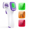 IDOIT Thermomètre Frontal, Thermometre Frontal Infrarouge, Écran LCD, Fonction Mémoire, Thermometre Medical Electronique pour