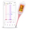 Easy@Home Thermomètre basal bluetooth suivi dovulation contrôle du cycle avec Premom APP Française iOS et Android ,1/100e d