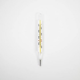 SOLMIRA Thermomètre en Verre sans Mercure, de Haute Précision, Résistant à leau, Convient aux Bébés, Enfants et Adultes