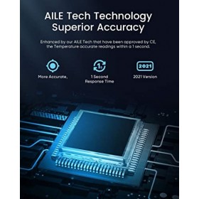 [2022] AILE thermometre interieur thermometre frontal dalarme haute température Lecture rapide et stockage précis de 32 ense