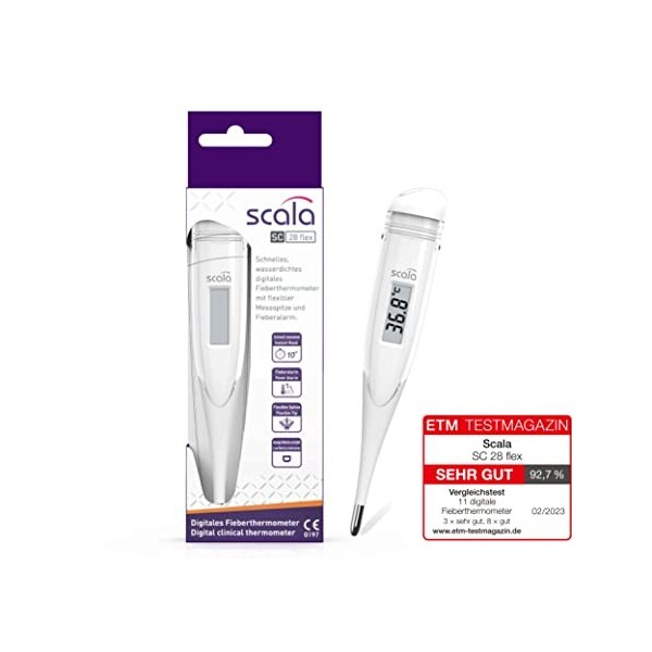 Scala SC 28 blanc flex Speed Thermomètre digital Blanc