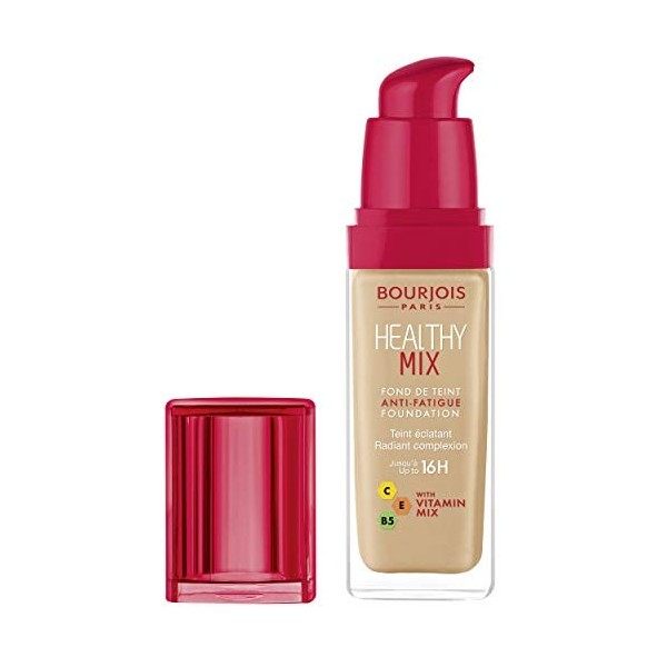 Bourjois - Fond de Teint Healthy Mix - Anti-Fatigue et Révélateur dEclat - Teint Unifié, Frais et Hydraté - Longue Tenue - 5