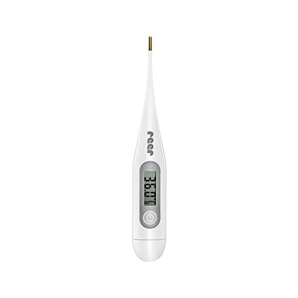 Reer Classictemp Thermomètre Numérique pour Bébés/Enfants Durée de Mesure de 20 Secondes 98102 Blanc