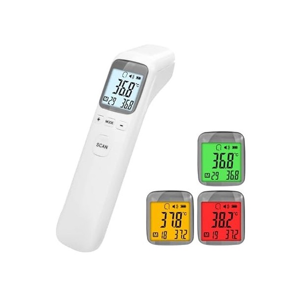 Accu-Answer Thermomètre frontal pour adultes et enfants, thermomètre médical sans contact, certifié CE et FDA