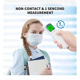 Accu-Answer Thermomètre frontal pour adultes et enfants, thermomètre médical sans contact, certifié CE et FDA