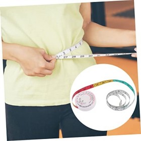 Lurrose 8 Pcs Bmi Ruban À Mesurer Calculatrice De Poche Ruban Adhésif Coloré Outil De Poche Corps Bmi Roue Calculatrice Taill