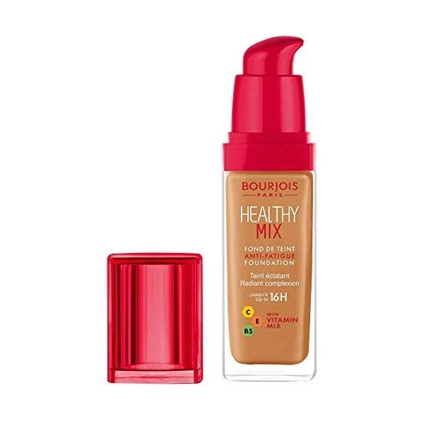 Bourjois - Fond de Teint Healthy Mix - Anti-Fatigue et Révélateur dEclat - Teint Unifié, Frais et Hydraté - Longue Tenue - 5