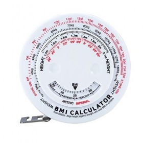 Indice de Masse Corporelle BMI Bande Rétractable Mesure Calculatrice Perte de Poids