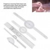 CUTULAMO Goniomètre à Doigt, 5Pcs Goniomètre Médical Mesure Facile Multifonctionnel Transparent Double Échelle pour létude