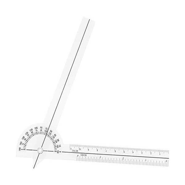 Goniomètre professionnel pour doigts – Outil de mesure de marque claire à 180 degrés pour les articulations des mains et des 