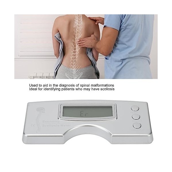 Testeur de Scoliose, évaluation Médicale Portable de la Scoliose, Données Précises de 0 à 30 °, Outil de Mesure du Diagnostic