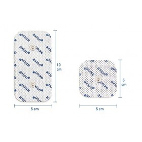 Lot de 16 électrodes mixtes axion | Patch compatible avec les appareils COMPEX | Electrostimulateur TENS et EMS avec connexio
