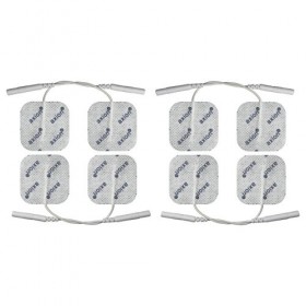Electrodes compatibles electrostimulateurs TENS EMS - Set de 8 électrodes 40 x 40 mm - Pads pour électrostimulation TENS et E