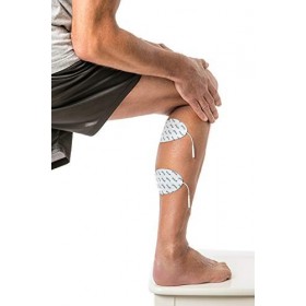 Electrodes ovales pour les mollets 12x13cm axion | Compatibles électrostimulateur à connexion filaire de 2mm | Electrostimula