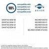 axion - Électrodes MAUX DE DOS compatibles avec électrostimulateur SANITAS SEM 40/41/42/43/44/50 BEURER EM 40/41/49/80 