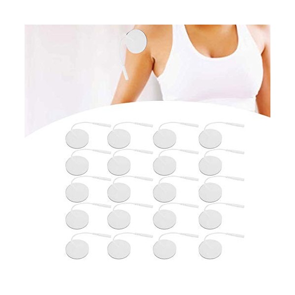 20 Pcs/sac 3.5 Cm Diamètre Électrodes Tens pour TENS Masseur Physiothérapie Machine Patch Pad TPN Tenscare NeuroTrac Flexi Ma