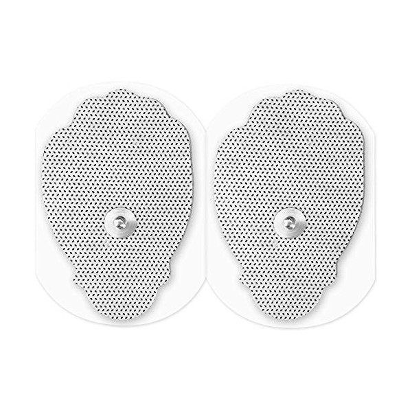 Easy@Home 16 Électrodes Adhésives Réutilisables de 2x3 Pouces pour Le Masseur Électronique à Impulsions TENS en Forme De Main