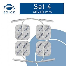 16 électrodes TENS-EMS 4x4 cm, Réutilisables, Pour électrostimulateurs  AXION