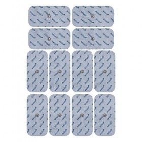 Lot de 20 électrodes rectangulaires 10x5 cm axion | Compatible avec les appareils Beurer et Sanitas | Electrostimulateur TENS