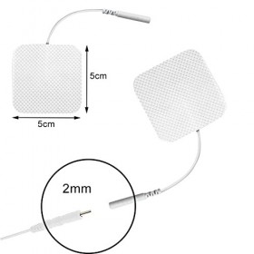 Electrodes EMS, 10 Electrodes mixtes 5×5 cm axion, Électrodes délectrostimulation TENS EMS, Electrodes rectangulaires, Elect