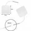 Electrodes EMS, 10 Electrodes mixtes 5×5 cm axion, Électrodes délectrostimulation TENS EMS, Electrodes rectangulaires, Elect