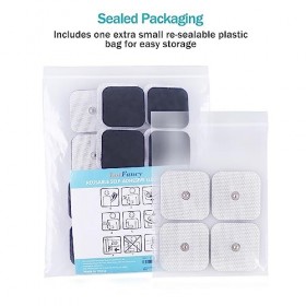 LDadgf Pansements délectrodes, 5 x 5 cm, pansements de massage, pansements à électrodes, instrument, 3,5 boutons, 4 niveaux 