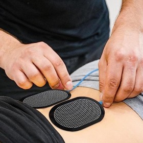 Pratvider Coussin délectrodes corporelles - Rechange pour électrodes corporelles - Électrodes Gel Auto-adhésives, électrodes