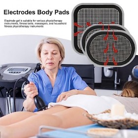 PW TOOLS Coussin délectrodes corporelles | Rechange,Gel Auto-adhésives réutilisables, Patchs délectrodes Rechange pour Le M