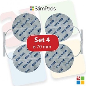 Stimpads Tens Electrode Pads avec connexion universelle de 2 mm Coussinets électriques alternatifs Coussinets dits puissants 