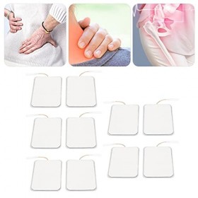 Coussinets de Rechange pour Unité TENS Coussinets DéLectrode Hydrogel Doux RéUtilisables 7 Cm X 10 Cm Rectangle Lot de 10 Sc