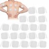 20 Pièces/sac électrodes, 5x 5cm électrodes Tens, pour Appareil de Massage TENS Physio, Coussinets en Tissu avec Gel de Quali
