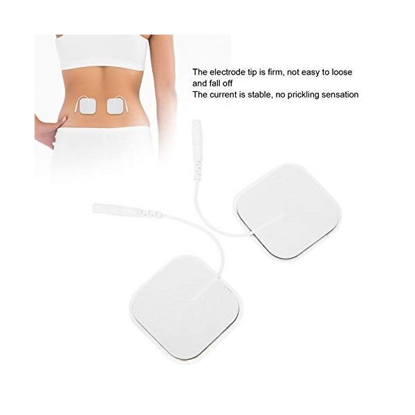 20 Pièces/sac électrodes, 5x 5cm électrodes Tens, pour Appareil de Massage TENS Physio, Coussinets en Tissu avec Gel de Quali