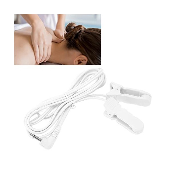 Fil Délectrode Portable pour Clip Doreille de 2,5 Mm, Simule Lacupuncture, le Tuina, le Massage, Durable pour une Utilisat