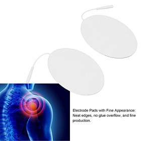 Tampons Délectrode EMS 6PCS, Tampons Dunité TENS en Tissus Non Tissés, Tampons de Thérapie Délectrode de Remplacement, pou