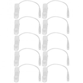 10 Pièces 2.0mm Oreille Clip électrode Fil Câble de Connexion pour Digital TENS Massage Hine Oreille Clips pour unité de Diza