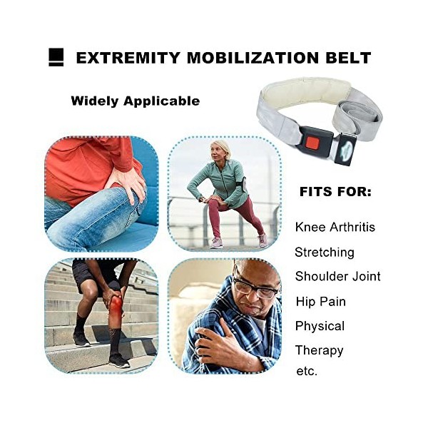 NICHOY Ceinture de mobilisation de Flexion chiropratique, Sangle de mobilisation pour la physiothérapie, la rééducation et la