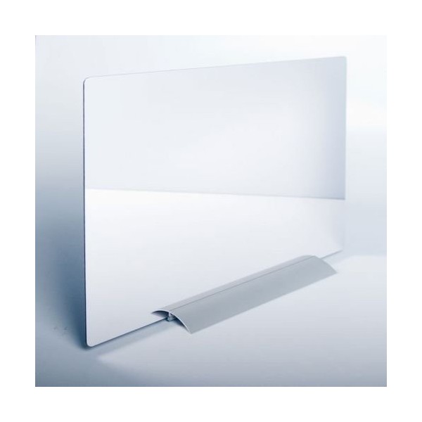 Miroir thérapeutique en plastique avec pied de serrage en aluminium 300 x 240 mm