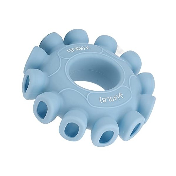 Renforceur danneau de Poignée, Entraîneur de Cercle de Poignée en Silicone Ergonomique et Flexible pour lescalade Bleu cla