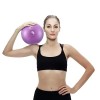 Slim Panda Ballon Pilates Petite, 23 cm Anti-Slip Ballon de Gymnastique avec Paille de Gonflage, Soft Yoga Ball Équilibre pou