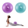 Slim Panda Ballon Pilates Petite, 23 cm Anti-Slip Ballon de Gymnastique avec Paille de Gonflage, Soft Yoga Ball Équilibre pou