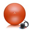 BODYMATE Ballon Fitness + Pompe Incluse + E-Book Gratuit Rose-Gold 65cm